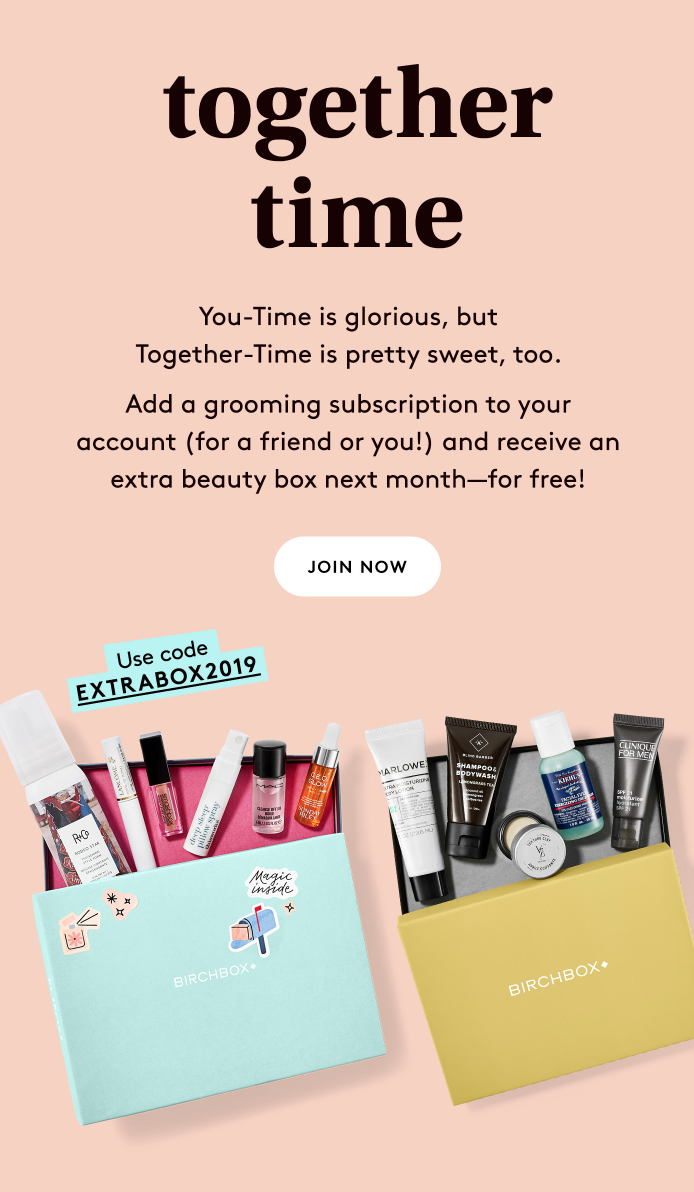 Birchbox Grooming Coupon – FREE Extra Beauty Box With Subscription