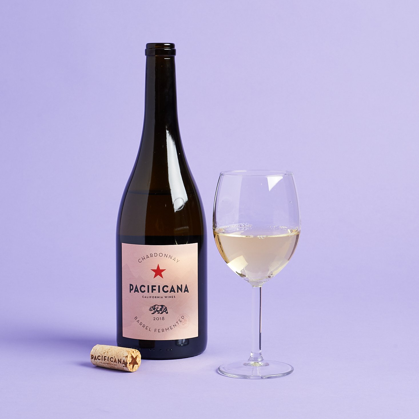 pacificana 2018 chardonnay bottle and glass