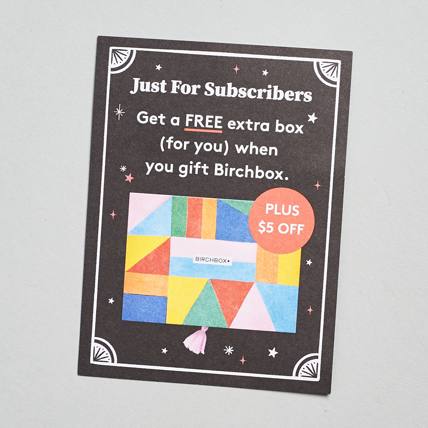 $5 off + free box when you buy a gift subscription