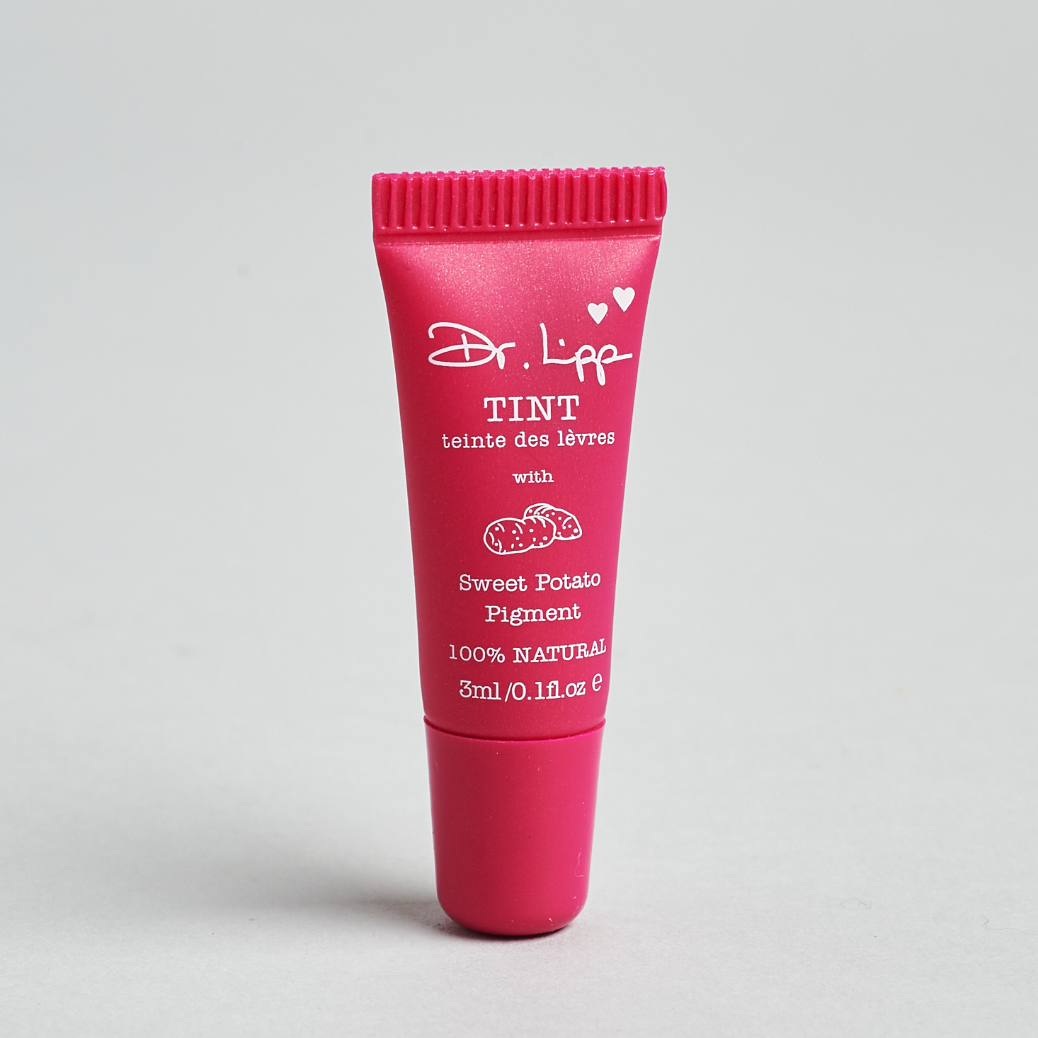 hot pink tube of lip tint