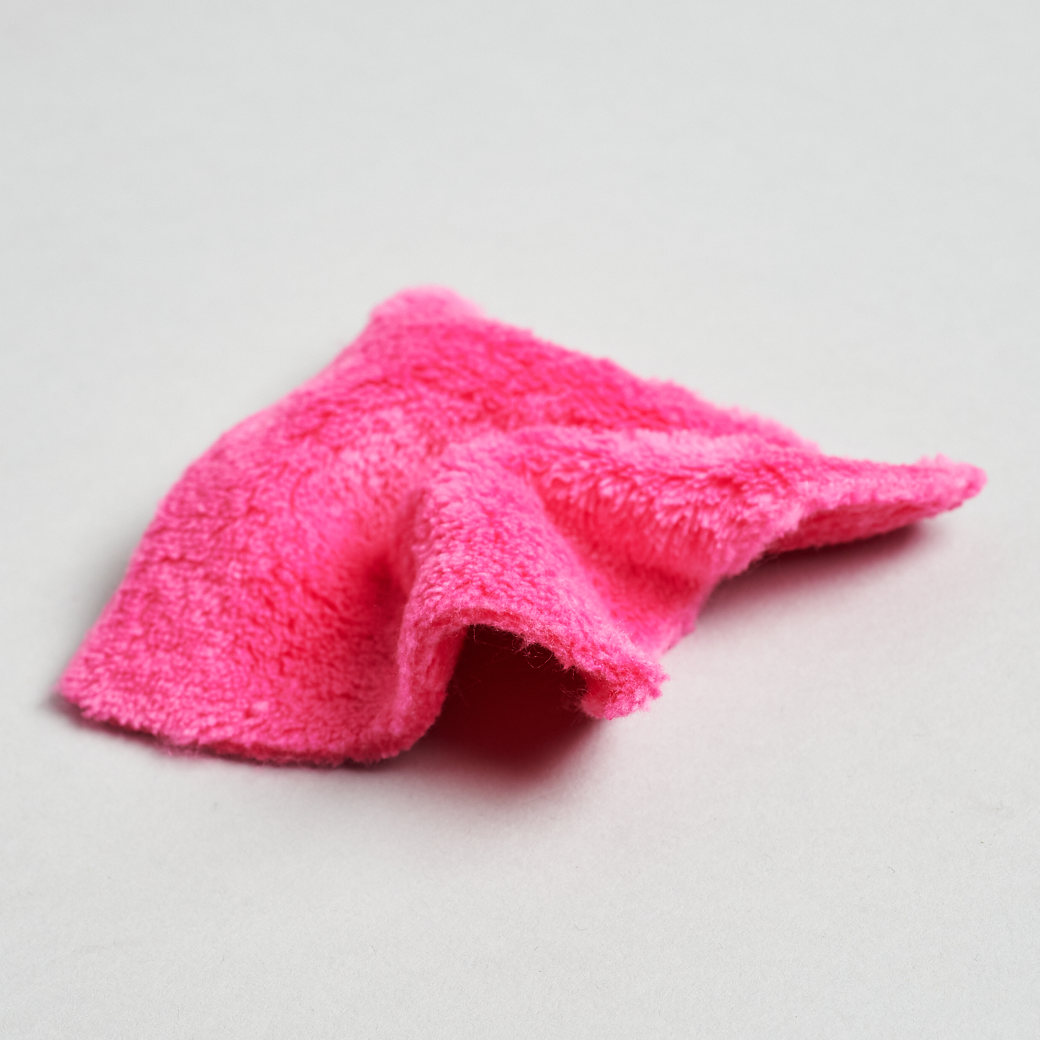 scrunched up makeup eraser cloth sample