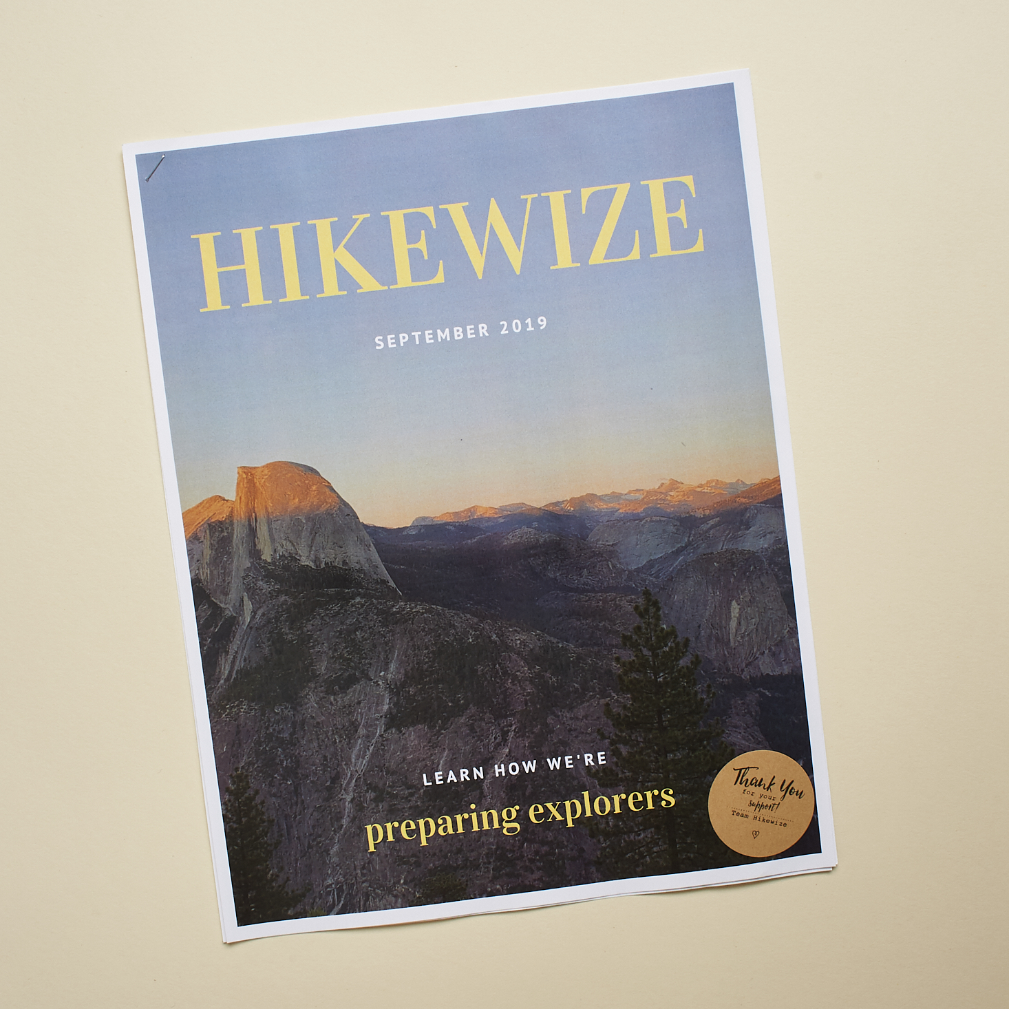 Front of Hikewize info booklet