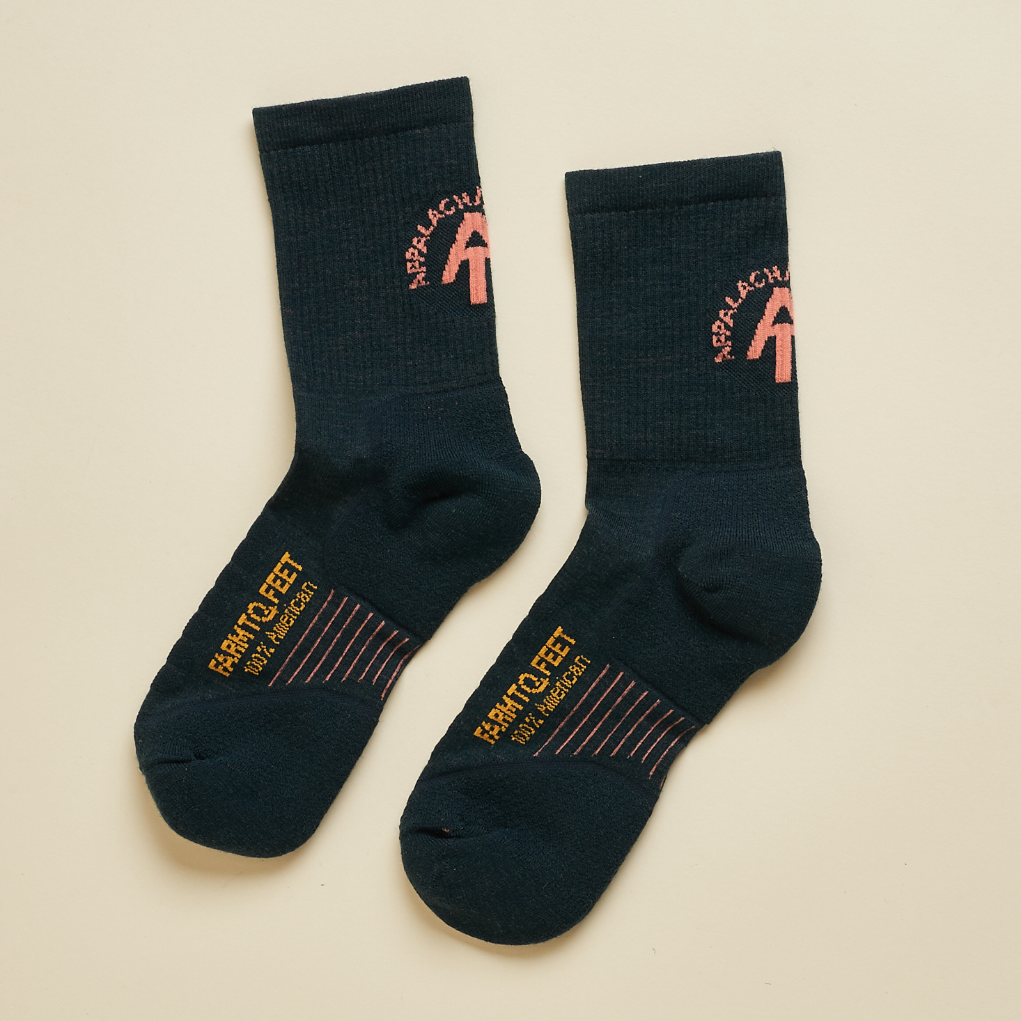 other side of Farm to Feet Lightweight Technical 3/4 Crew socks