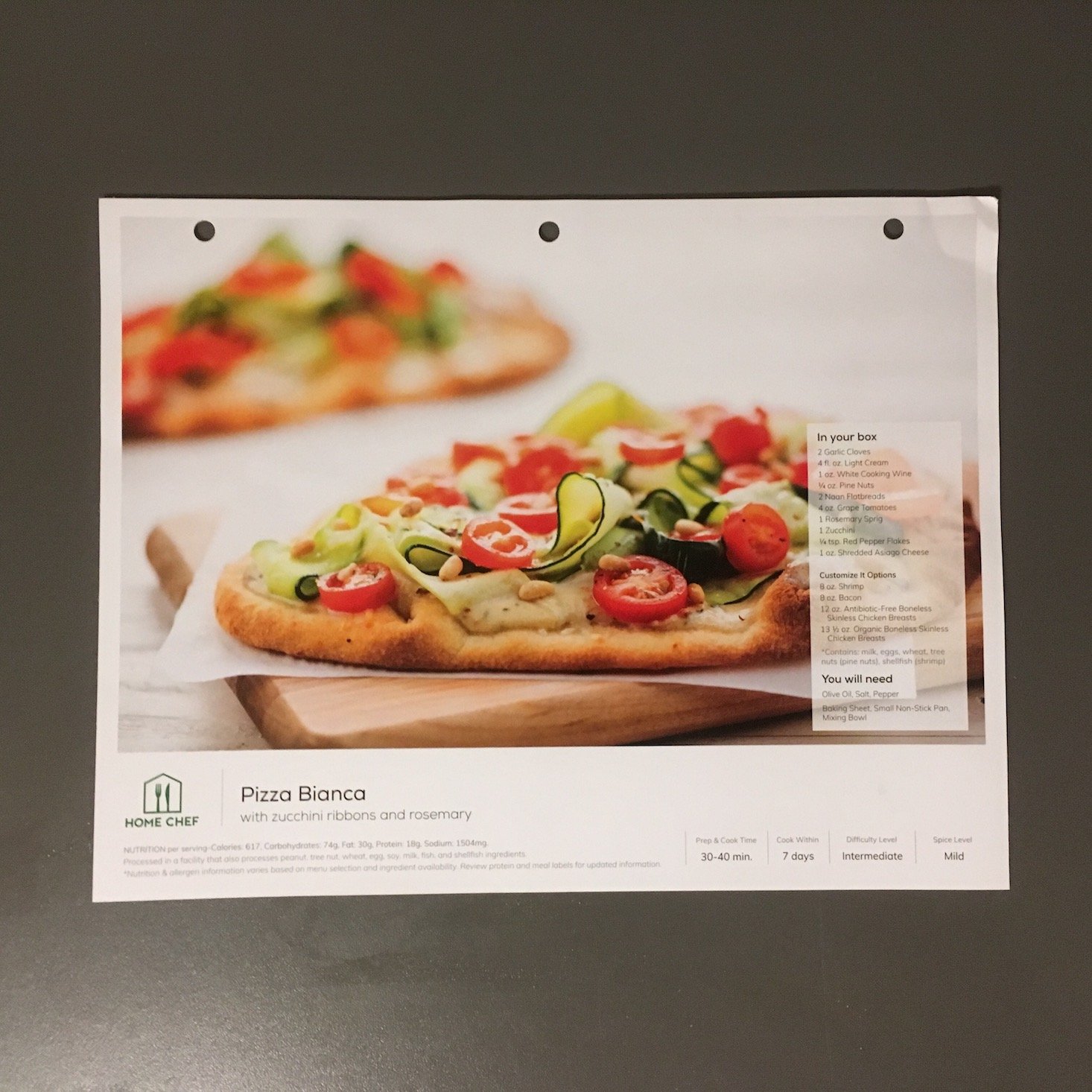 pizza bianca recipe card front