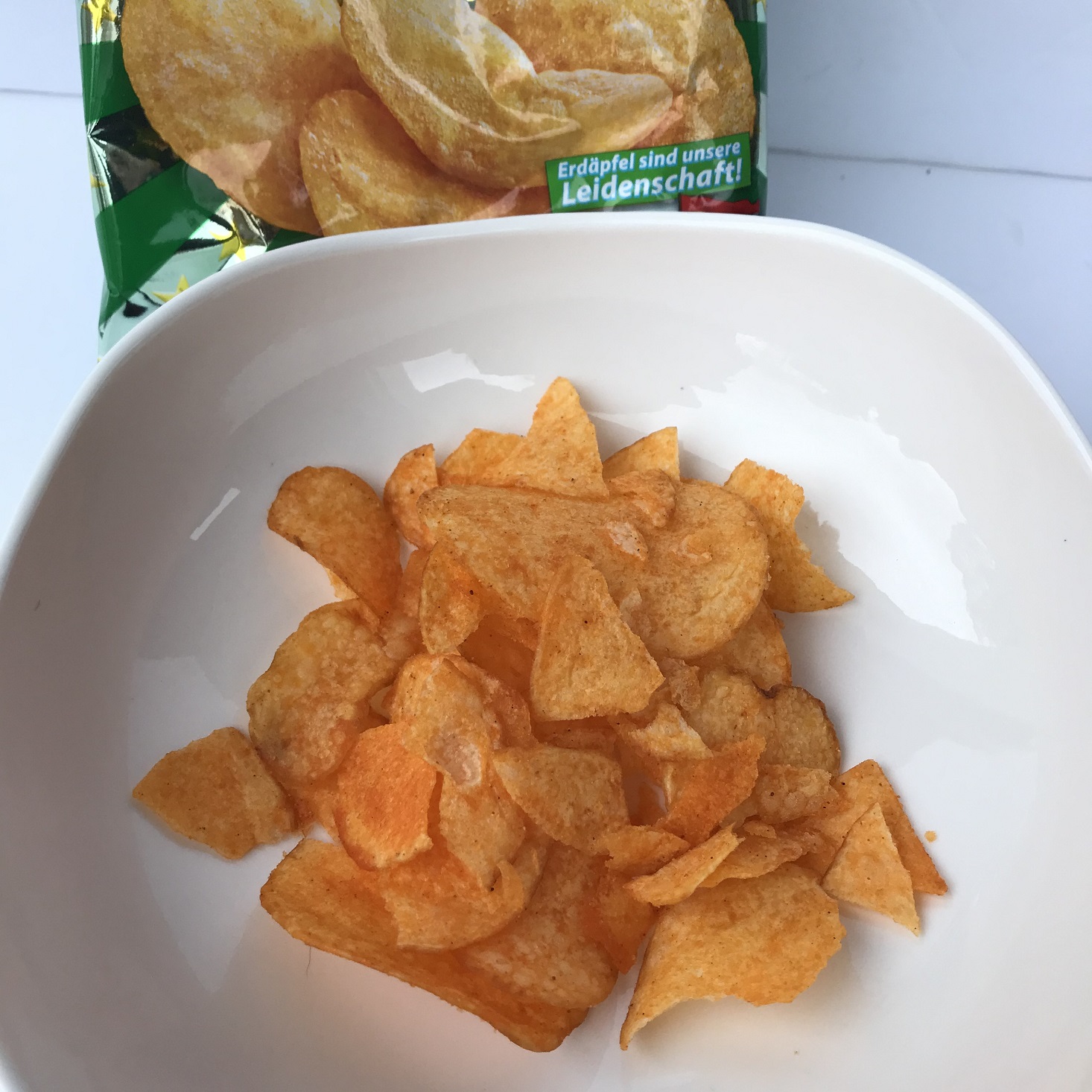 Universal Yums Oct 2019 paprika chips opened