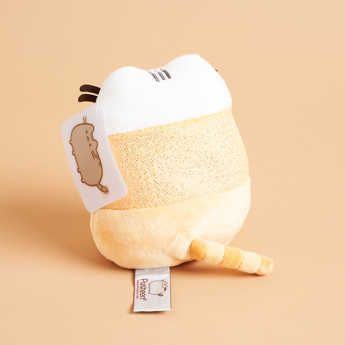 back of Candy corn Pusheen Plushie