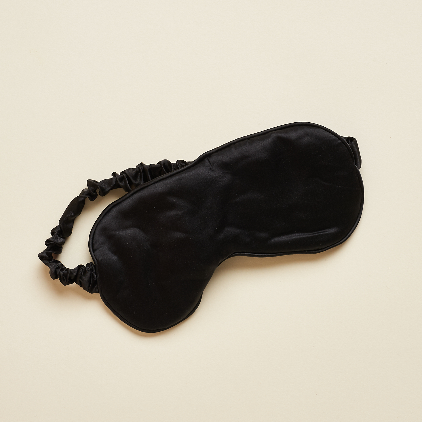 Black silk sleep mask