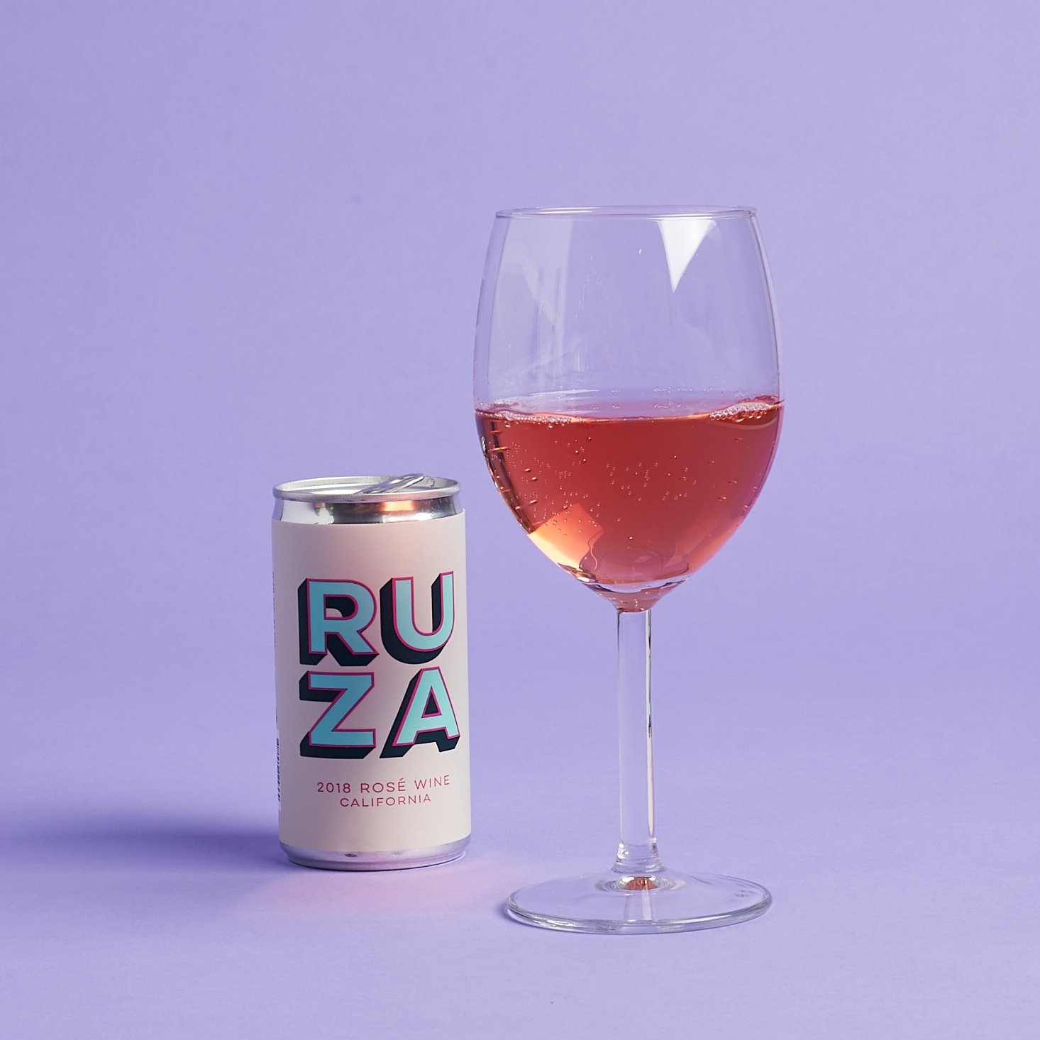 ruza can and glass