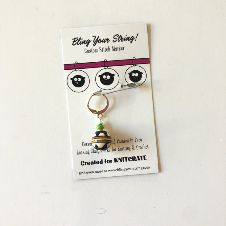 KnitCrate October 2019 stitch marker two