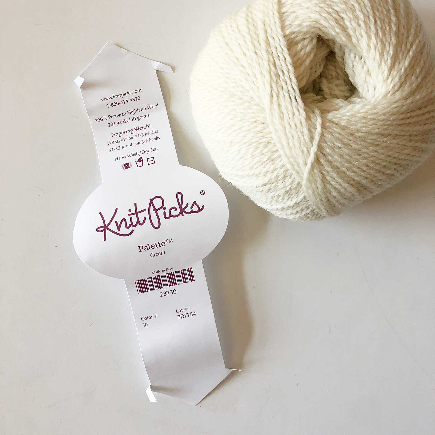 KnitPicks Review September 2019 yarn label