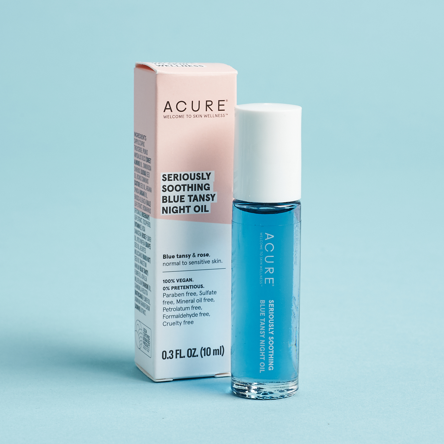 Acure Seriously Soothing Blue Tansy Night Oil w box
