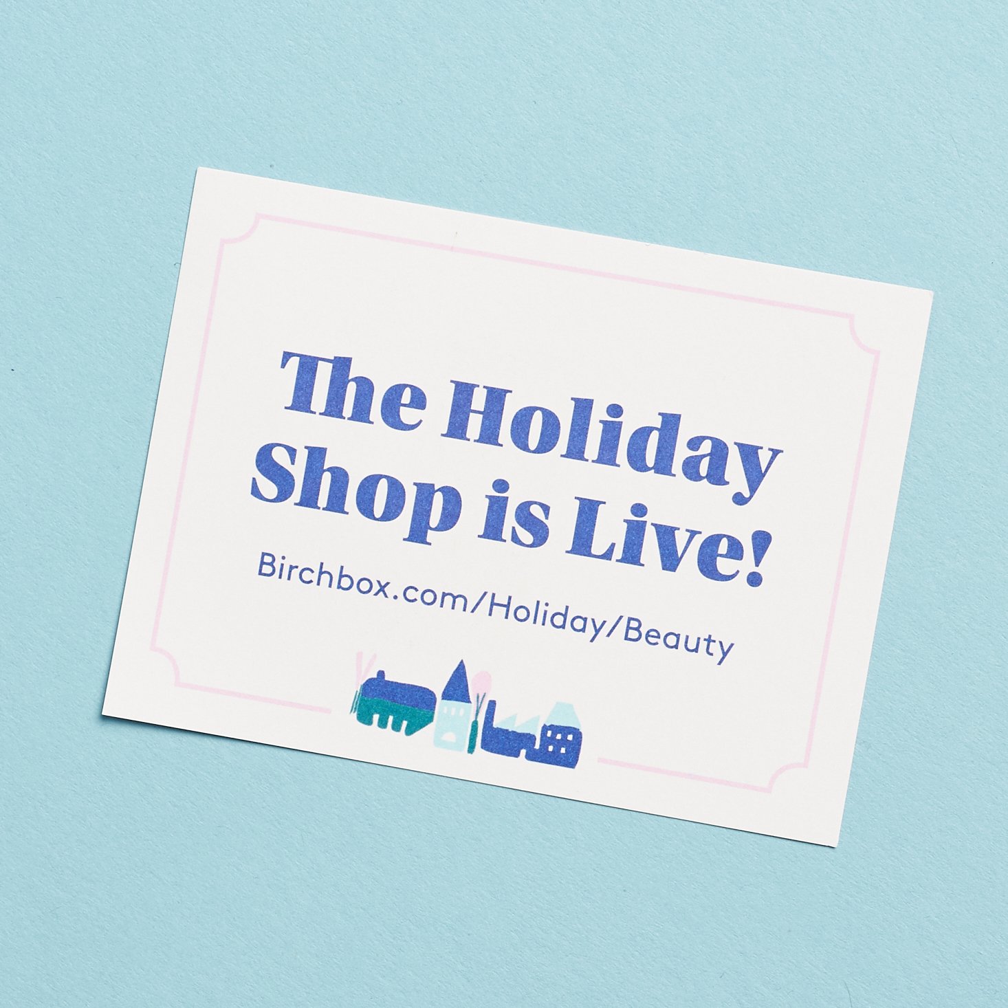 the holiday shop is live card