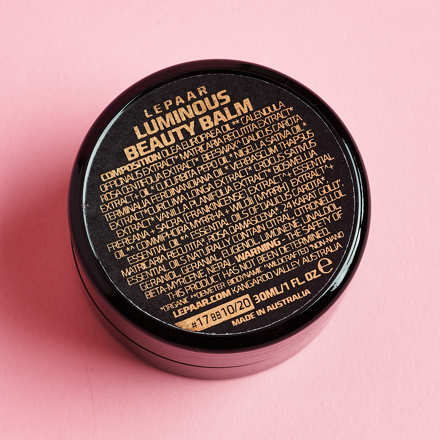 bottom of Lepaar Luminous Beauty Balm