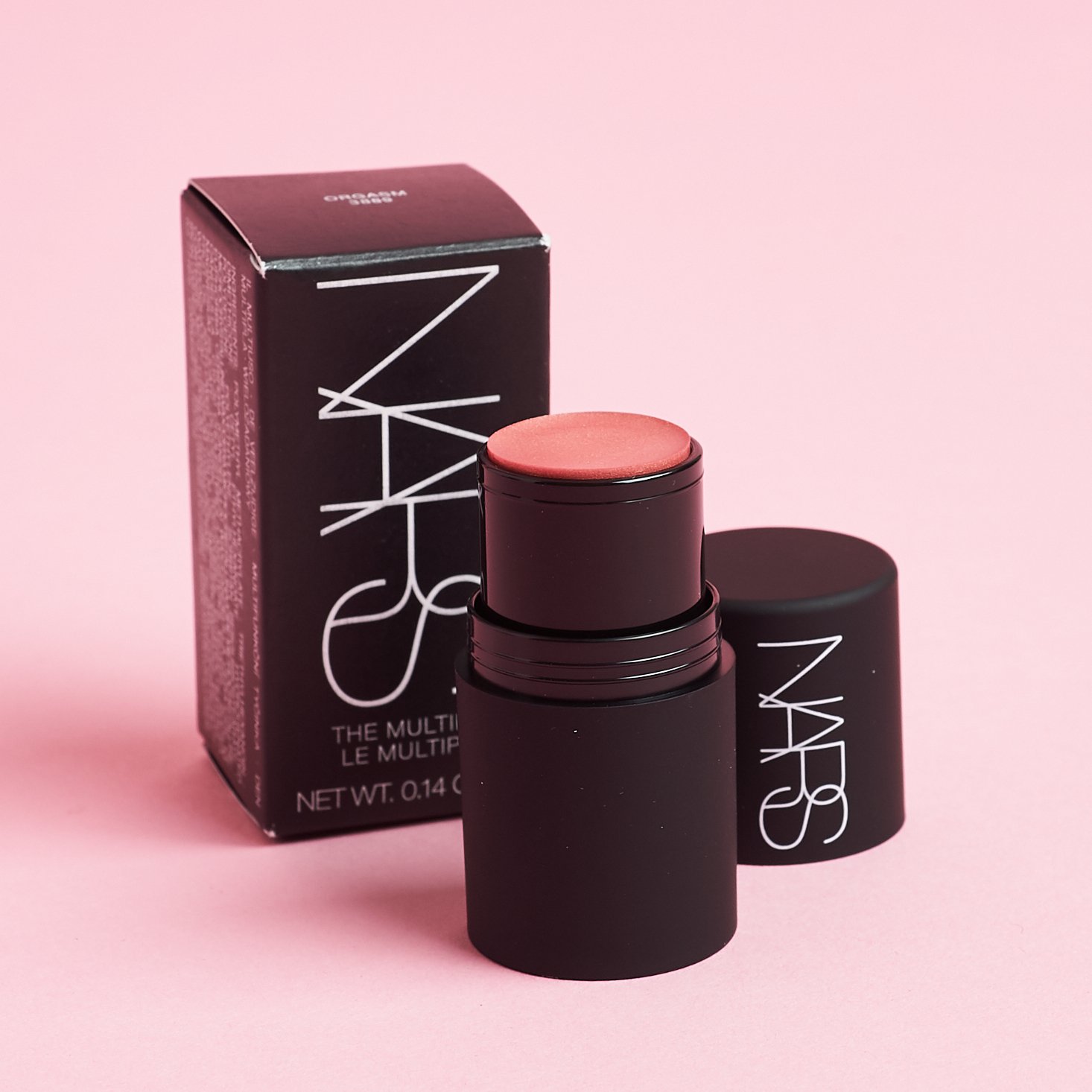 Nars The Multiple Stick in Orgasm, opened with box