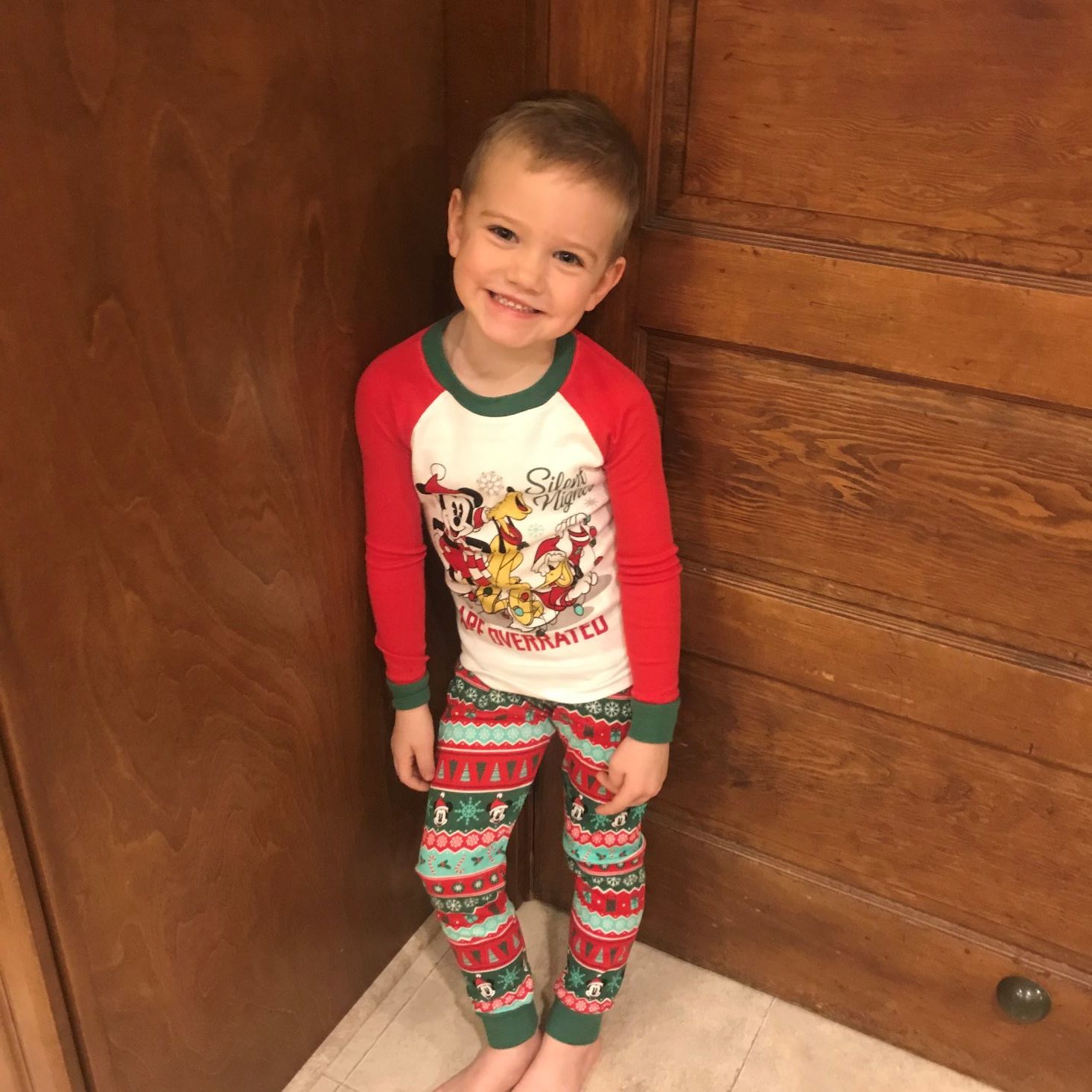 Disney Bedtime Box November 2019 Charlie Modeling Pajamas