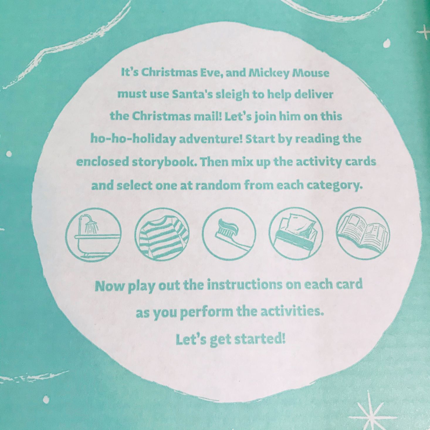 Disney Bedtime Box November 2019 activity info