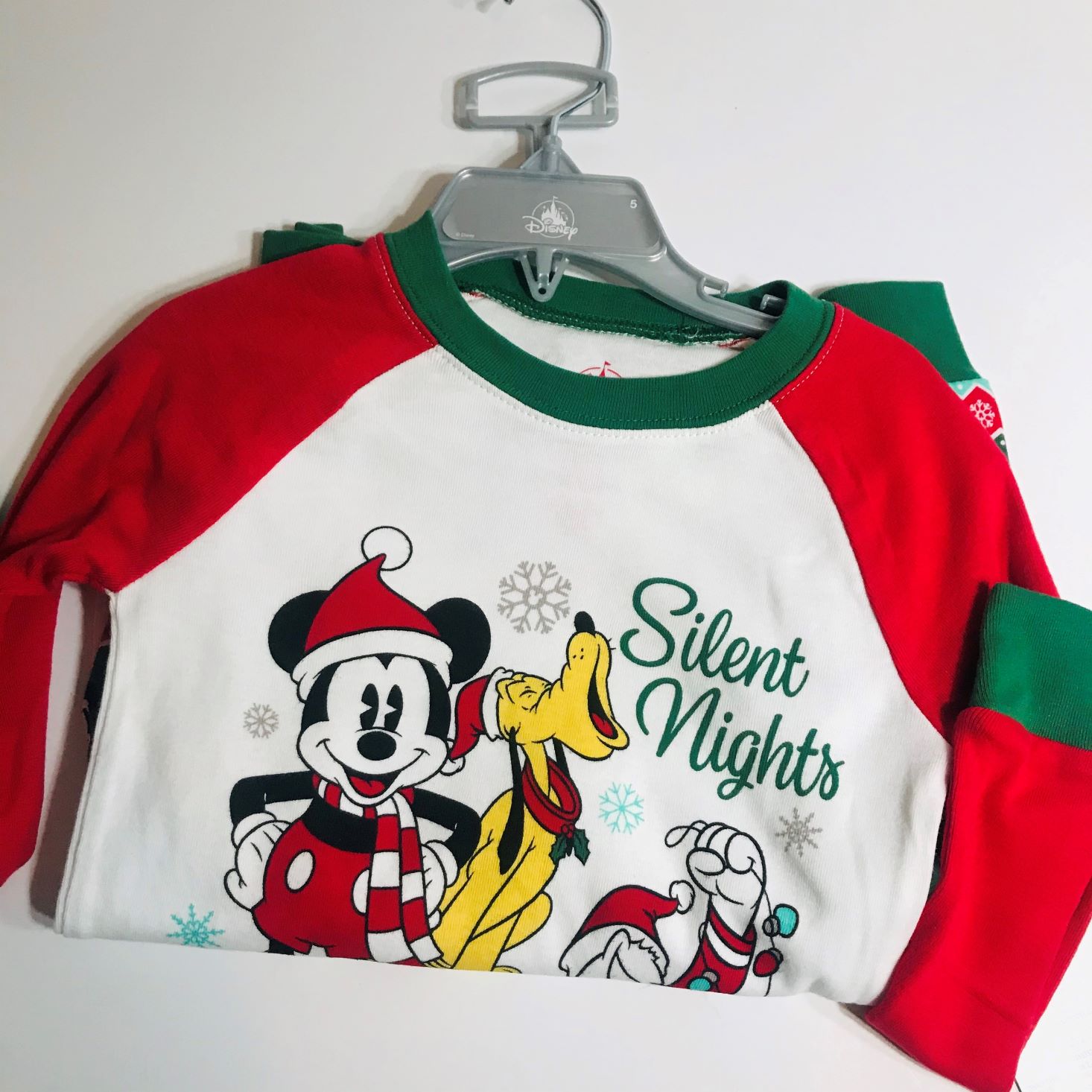 Disney Bedtime Box November 2019 pajamas right out of the box on hanger