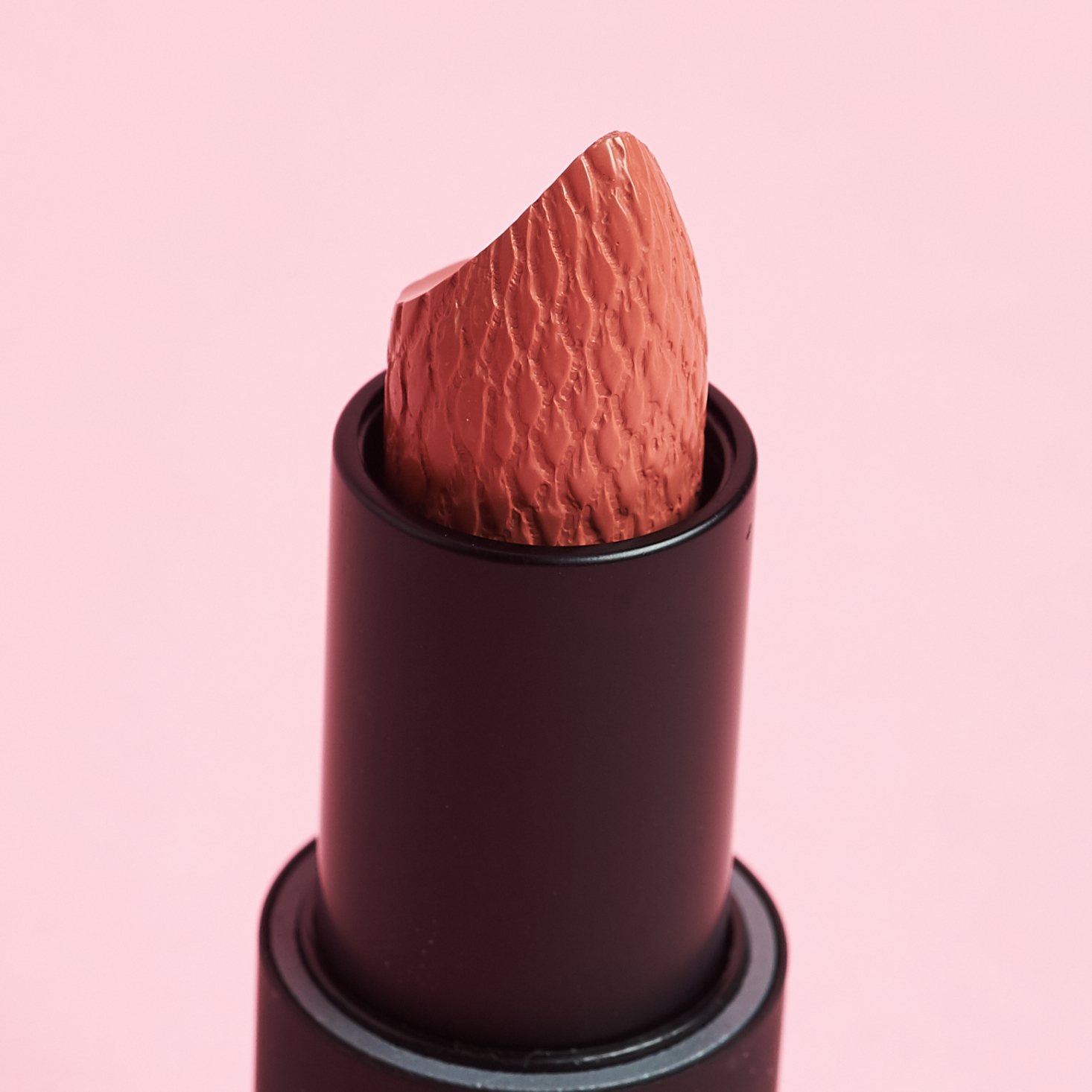 textured lipstick surface