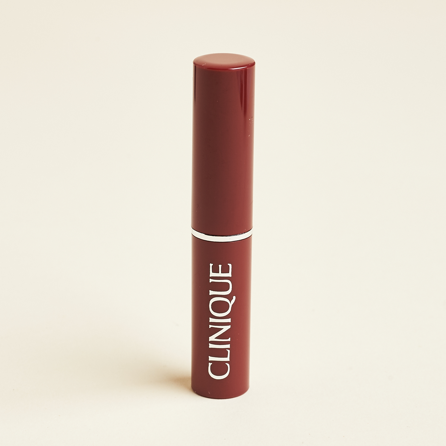 rust red lip stick tube