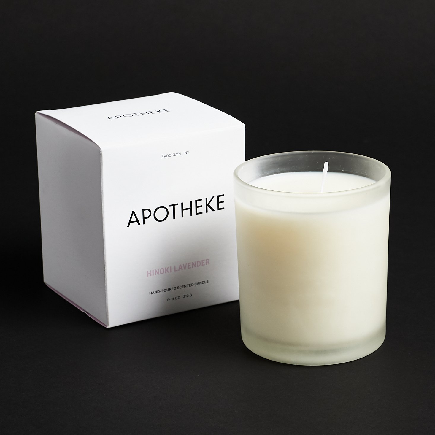 Apotheke Hinoki Lavender Candle with box