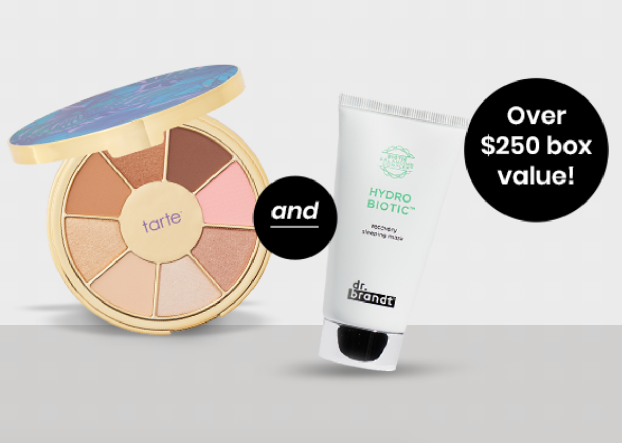 Boxycharm Coupon – Free Tarte Palette AND Dr. Brandt Sleeping Mask!