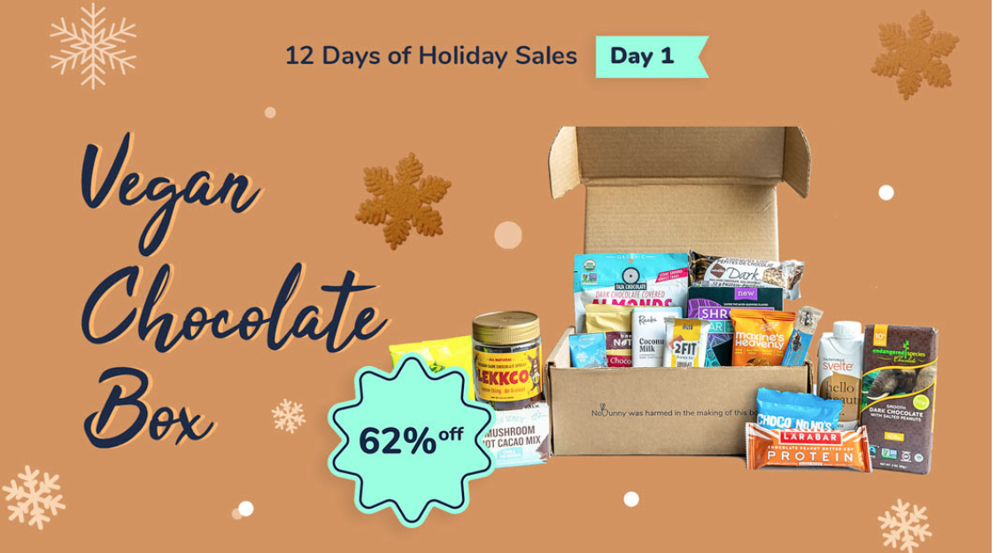 Vegancuts Holiday Sale – Vegan Chocolate Box Available Now!