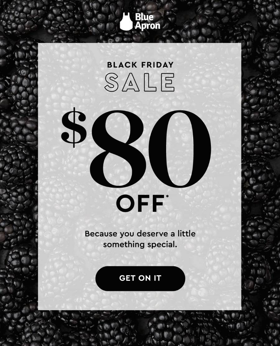 Blue Apron Black Friday Deal – Save $80 Off Your First Four Weeks!