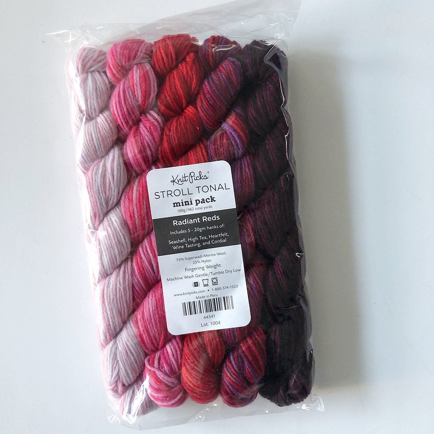 Knit Picks Review October 2019 red minis one