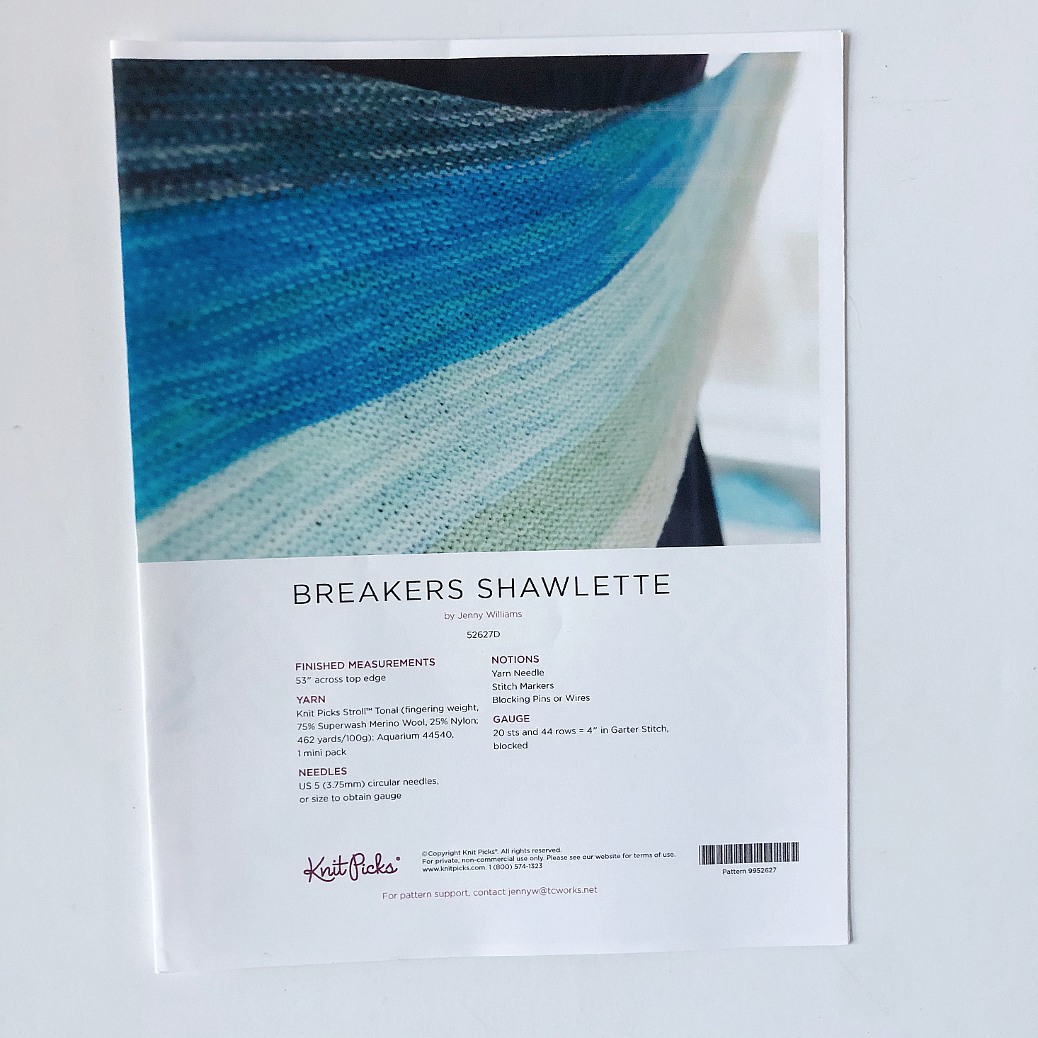 Knit Picks Review October 2019 shawl one