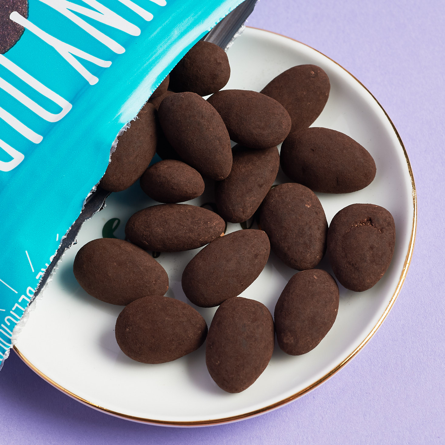 cocoa coated almonds