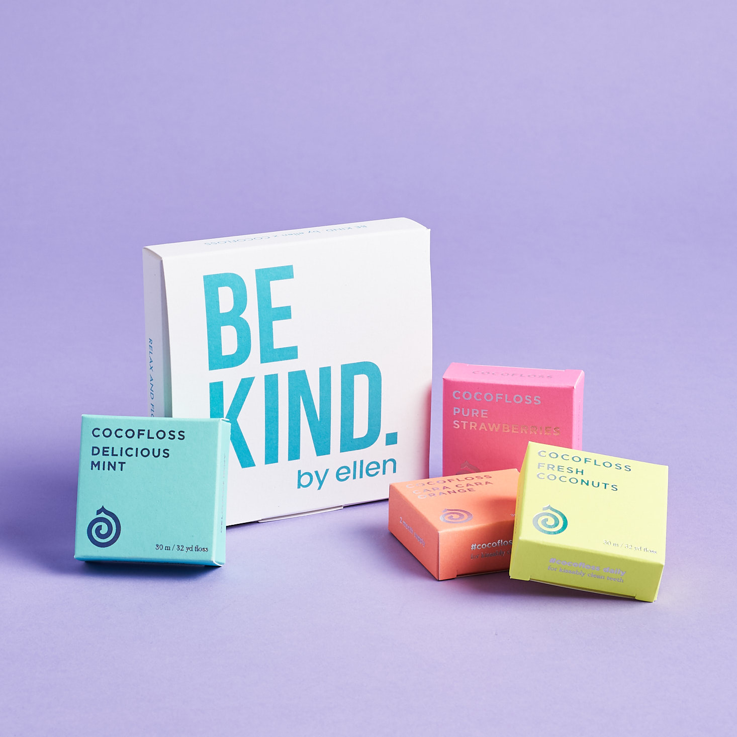 be kind branded pack of 4 floss flavors