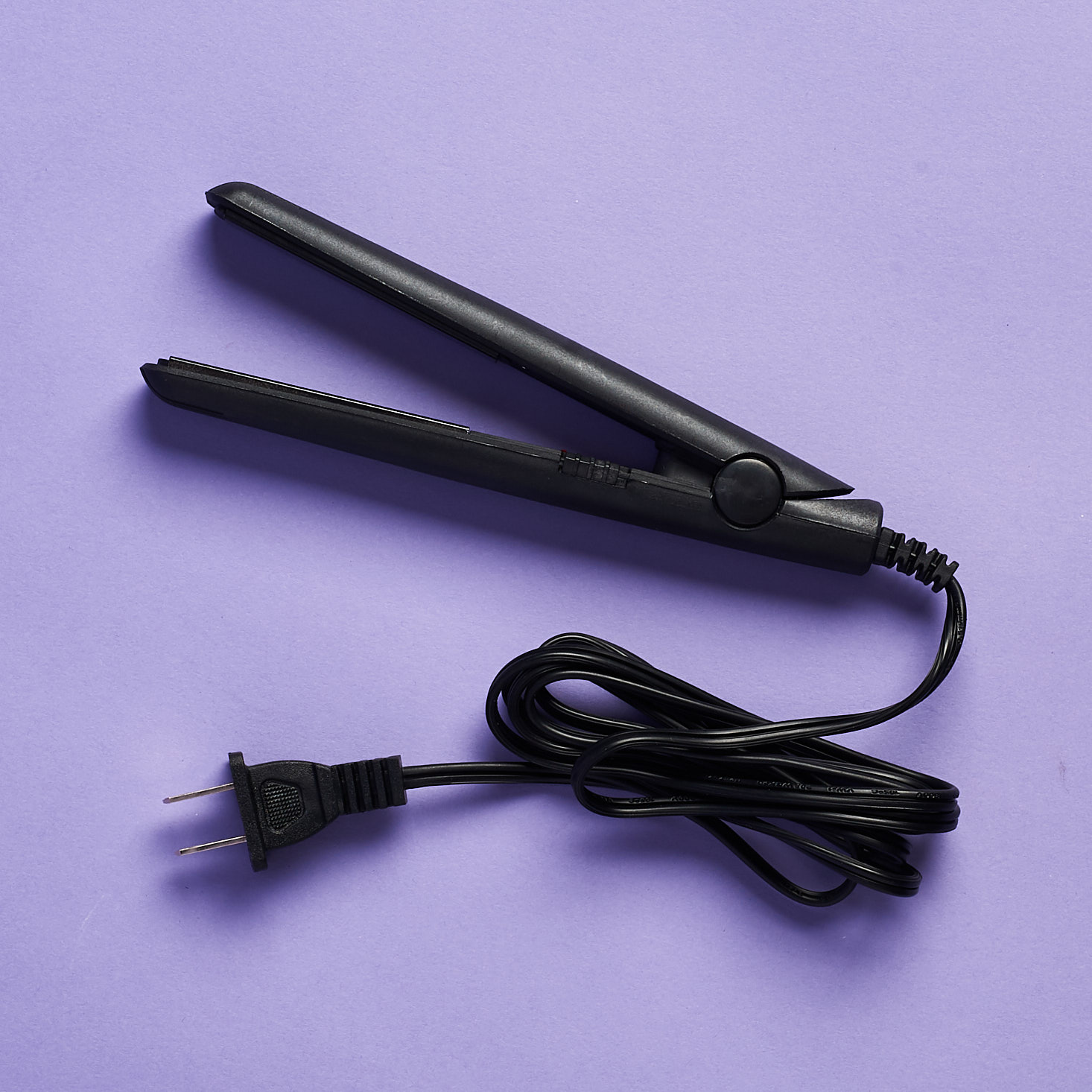 mini black hair straightener