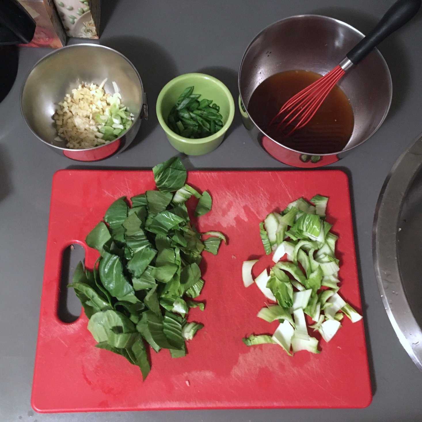 korean chicken prep work