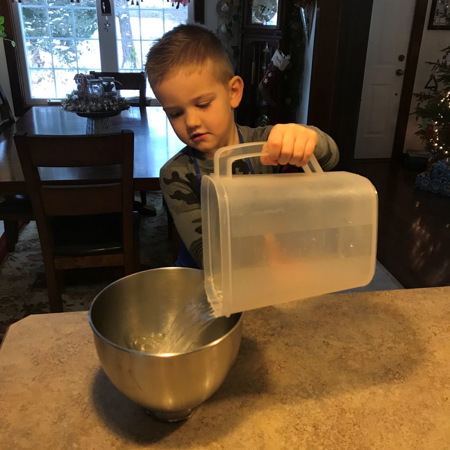 Oyster Kit December 2019 Pouring water in