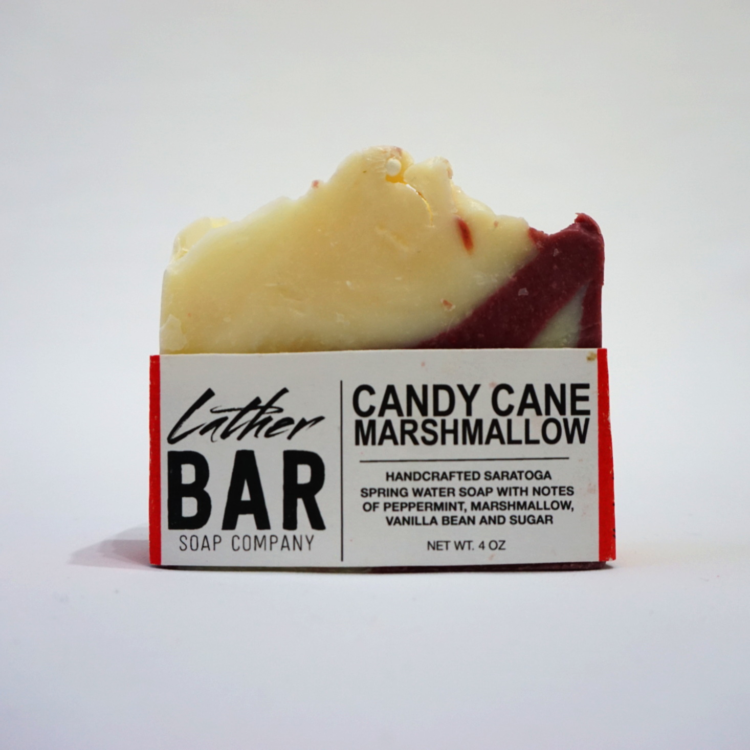 MindWander December 2019 candy cane marshmallow bar soap