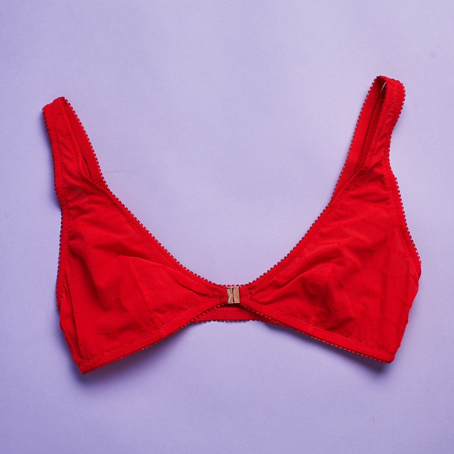 Flocked Logo Bralette