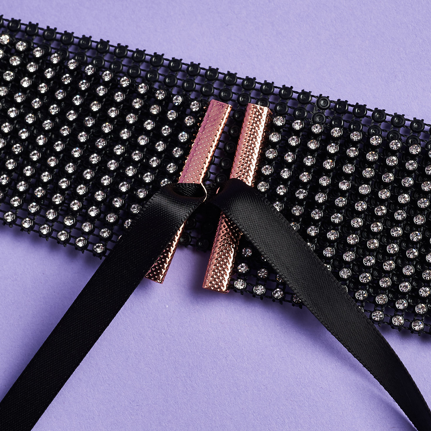 close up of Rhinestone Garter Belt