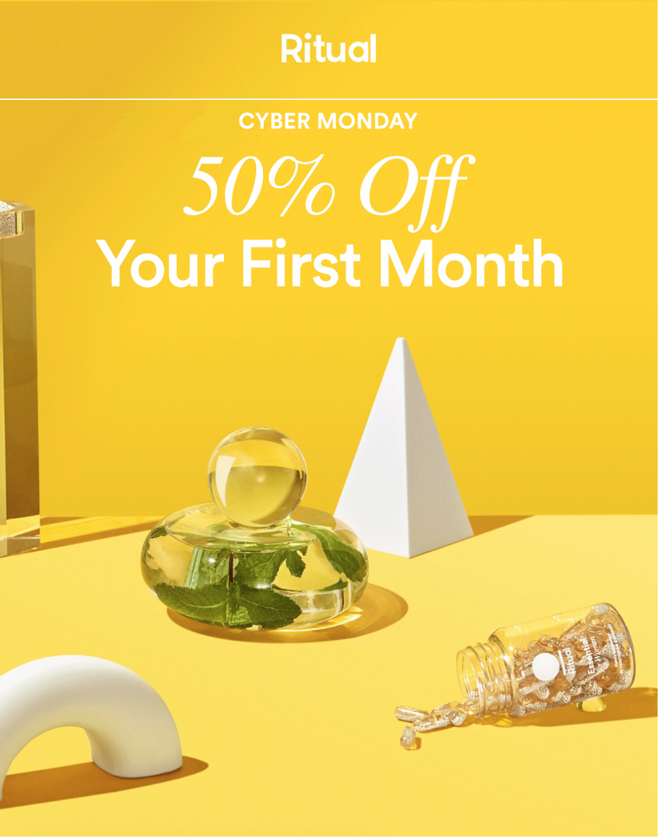 Today Only! Ritual Vitamins Cyber Monday Sale – Save 50% Off Your First Month!