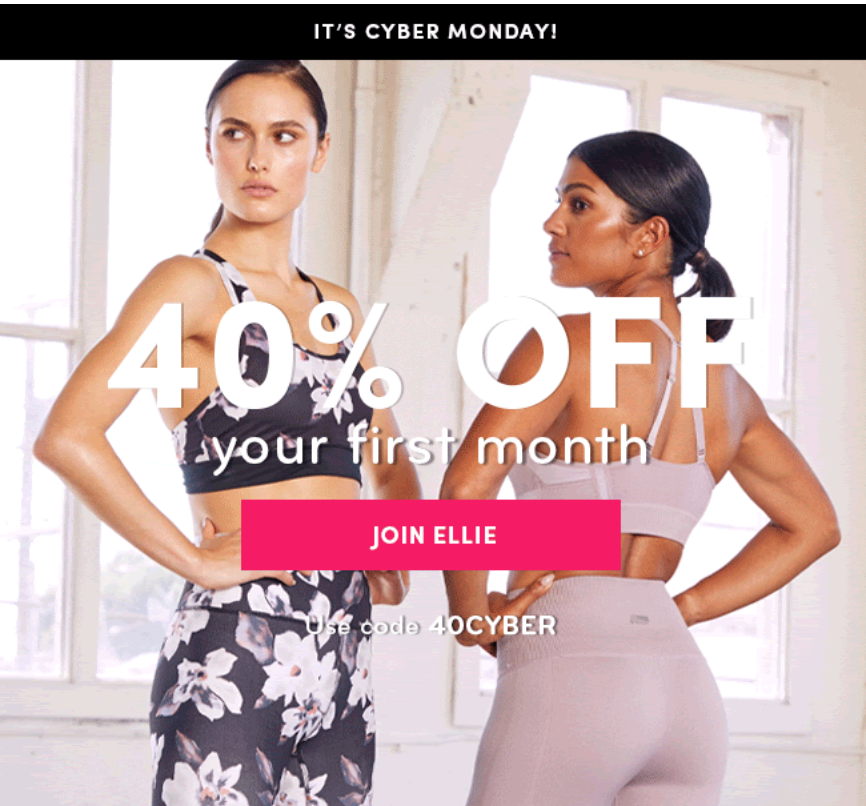 Ellie Cyber Monday Coupon – 40% Off Your First Box!