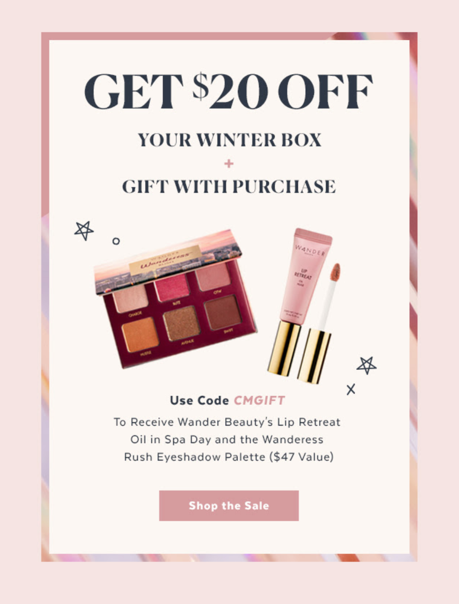 Last Call! POPSUGAR Cyber Monday Deal – $20 Off + Free Wander Beauty Duo!