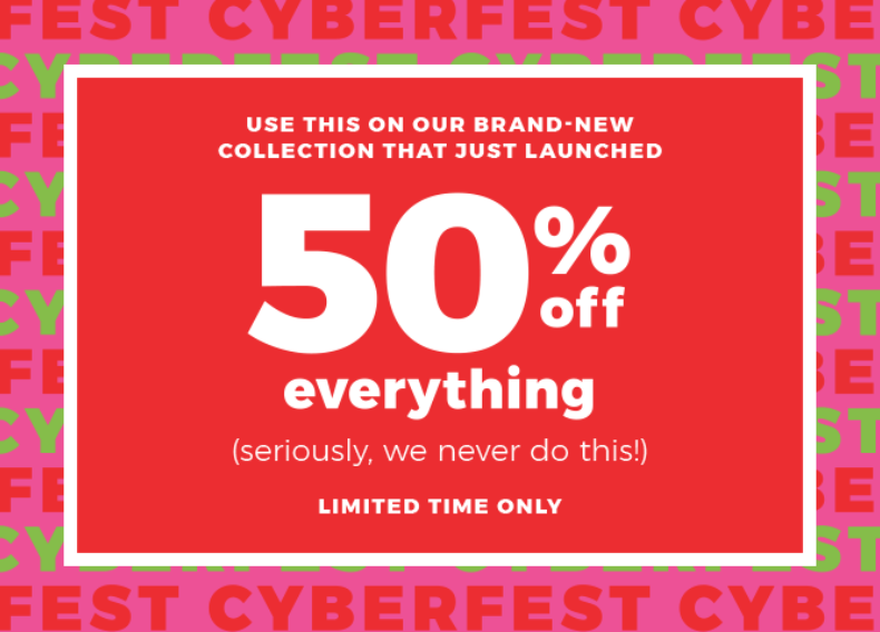 Fabletics Cyber Week Deal – 50% Off Everything!