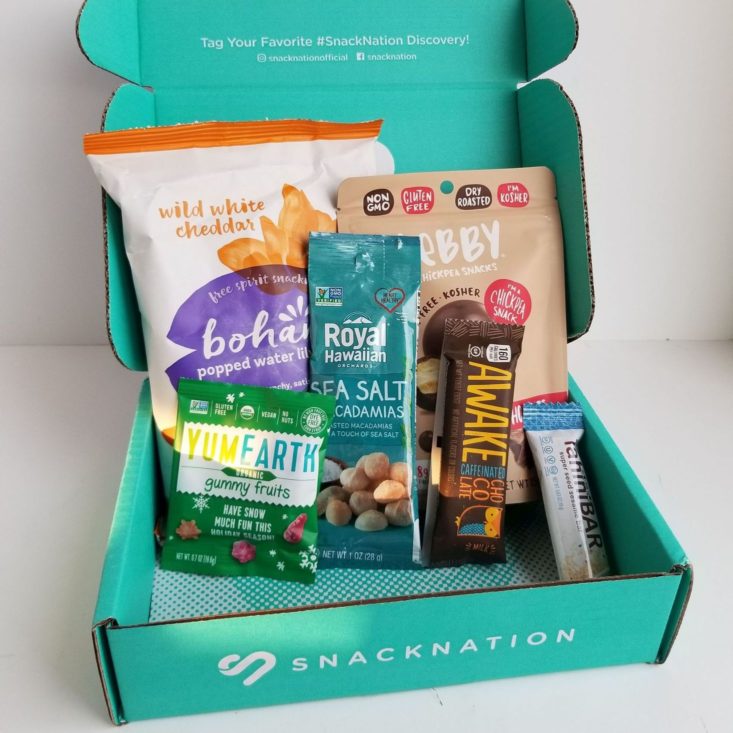 Snack Nation December 2019 all items