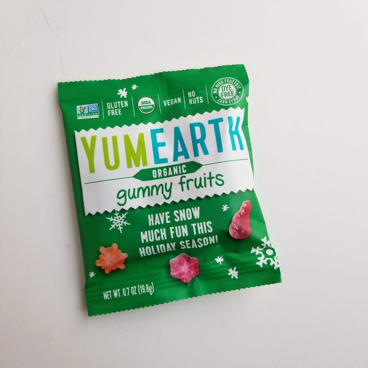 Snack Nation December 2019 yum earth gummies