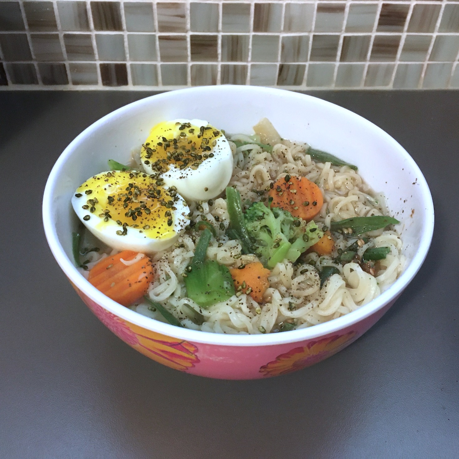 sesame ramen cooked