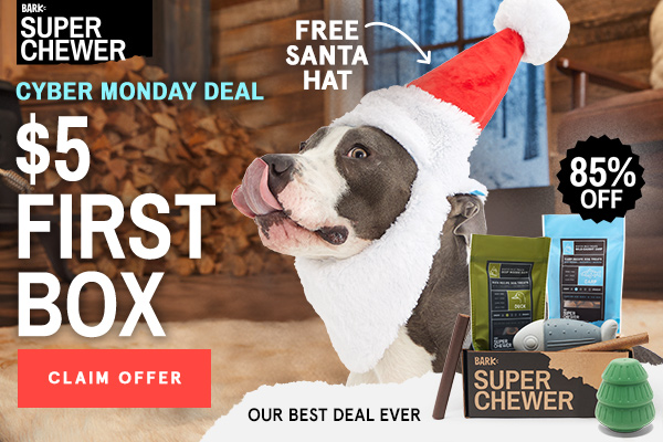 Super Chewer Cyber Monday Coupon – First Box for $5!