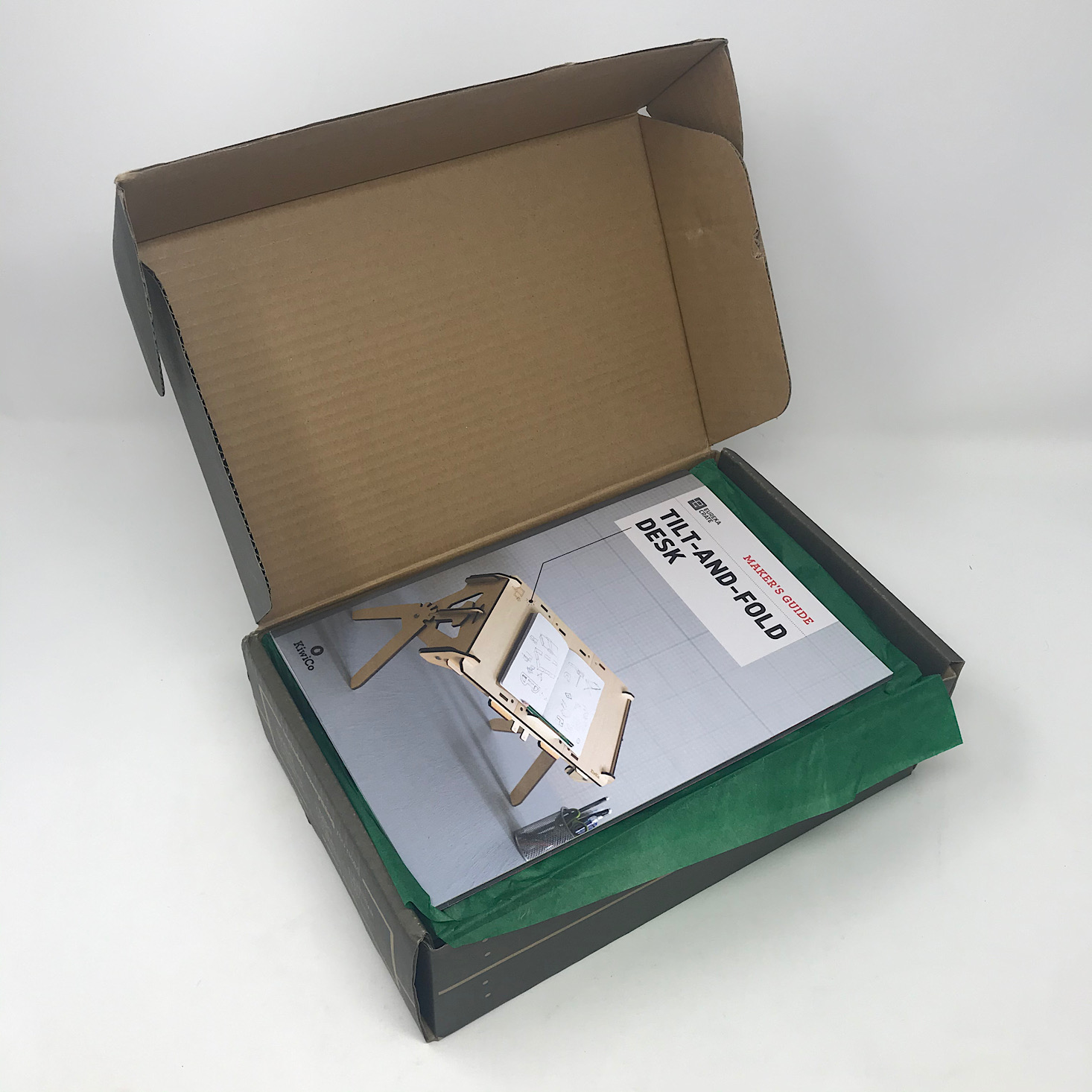 KiwiCo Eureka Crate Review + Coupon TiltandFold Desk MSA