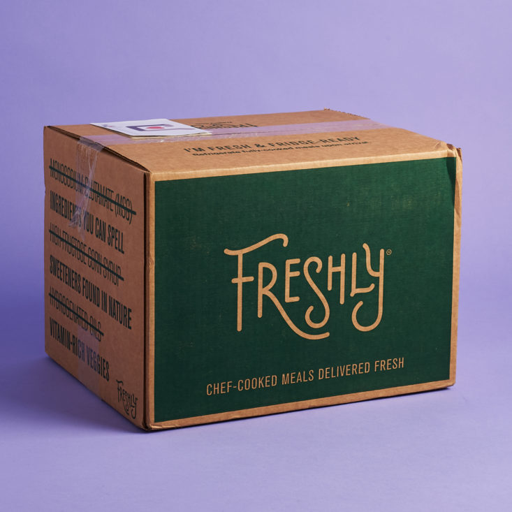 Freshly January 2020 food subscription review