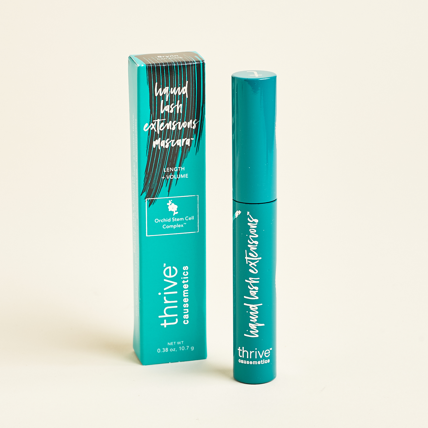 teal tube of mascara with teal box