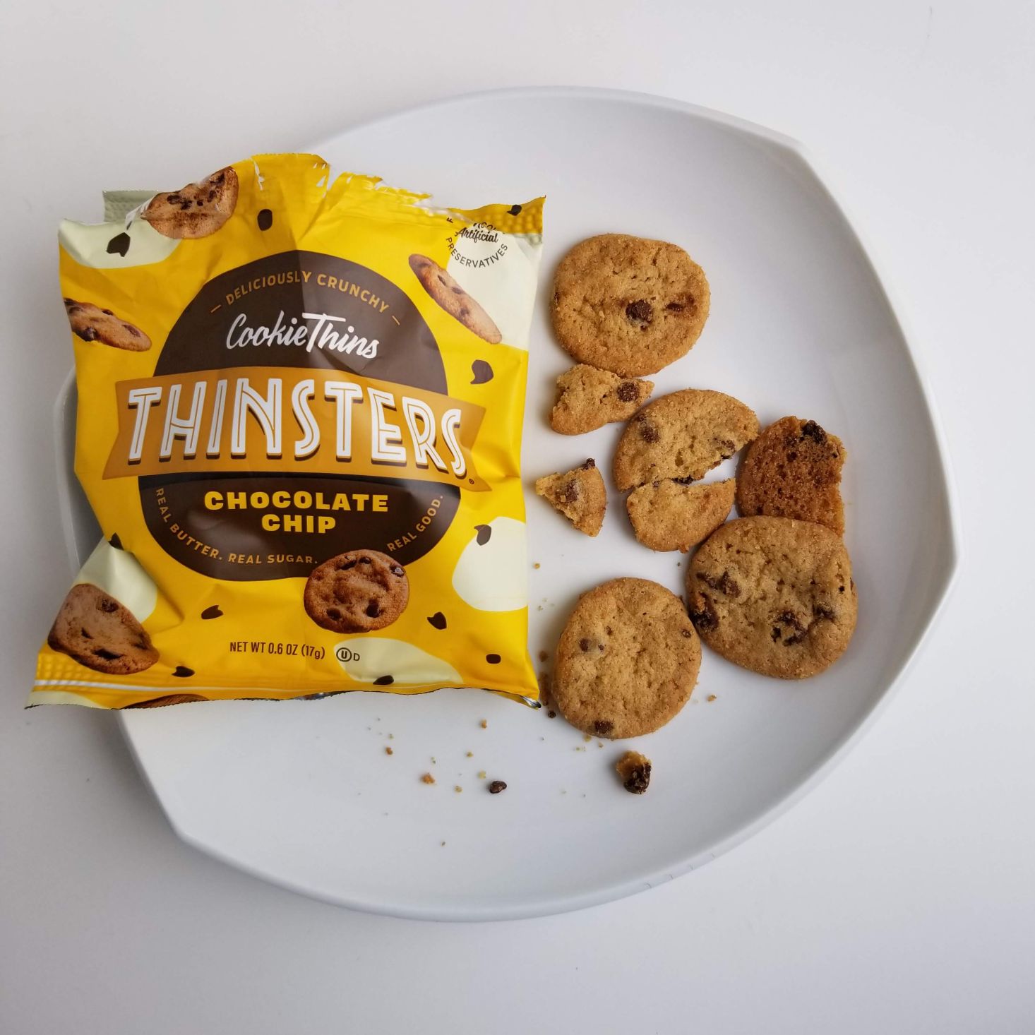 Snack Nation January 2020 thinsters cookies open