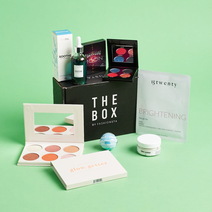 beauty products surrounding The Box by Fashionsta